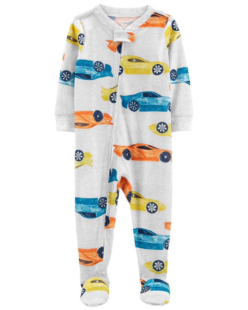 Carters Boy's 2T 3T OR 4T Construction Vehicles Footed One-Piece Pajama Sleeper